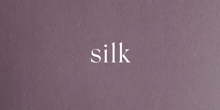Beispiel einer Silk Serif-Schriftart #1